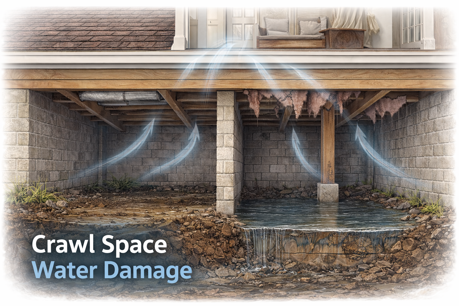 crawl space water damage