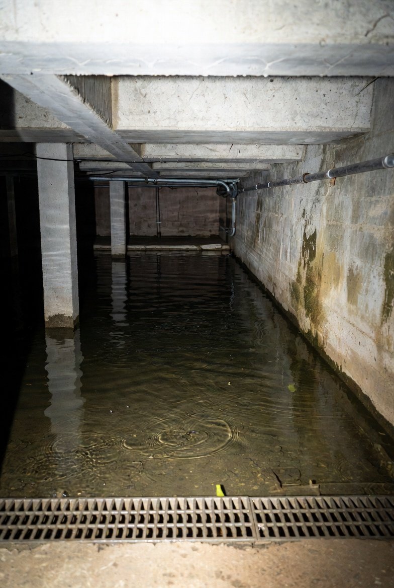 water seepage in crawl space